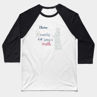 First Lines: Charlotte Bronte,Jane Eyre Baseball T-Shirt